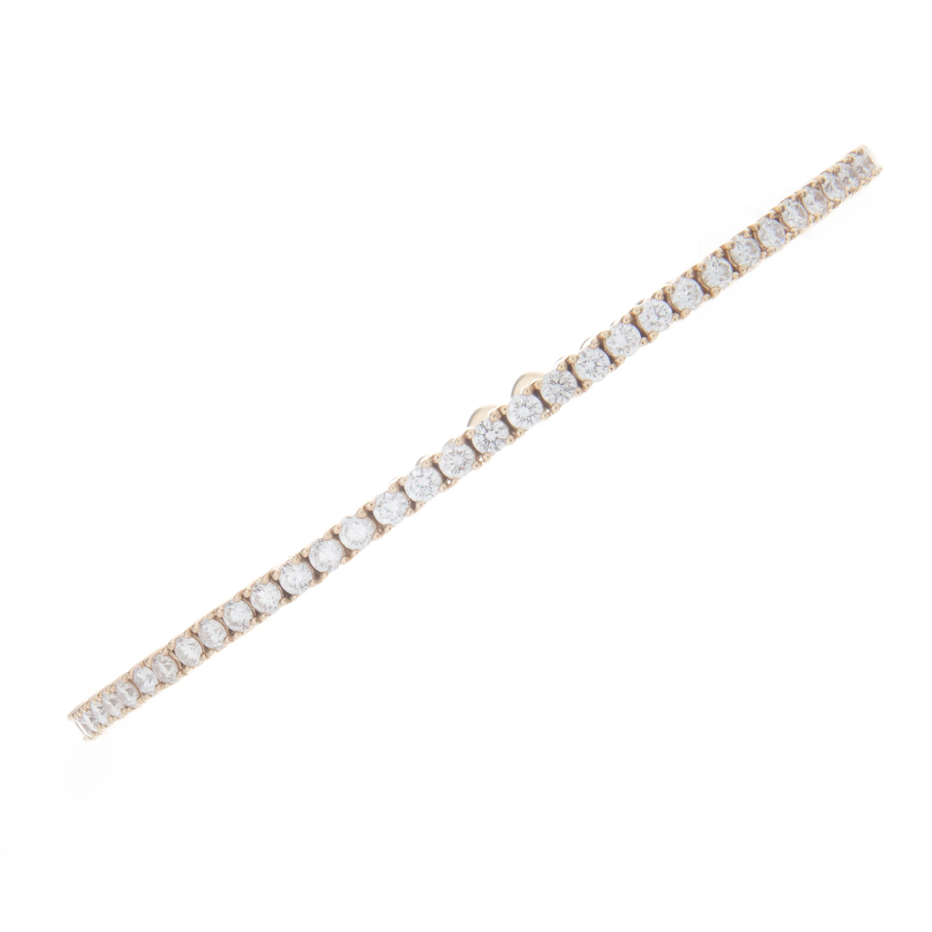 1.11ct 18k Yellow Gold Diamond Bangle