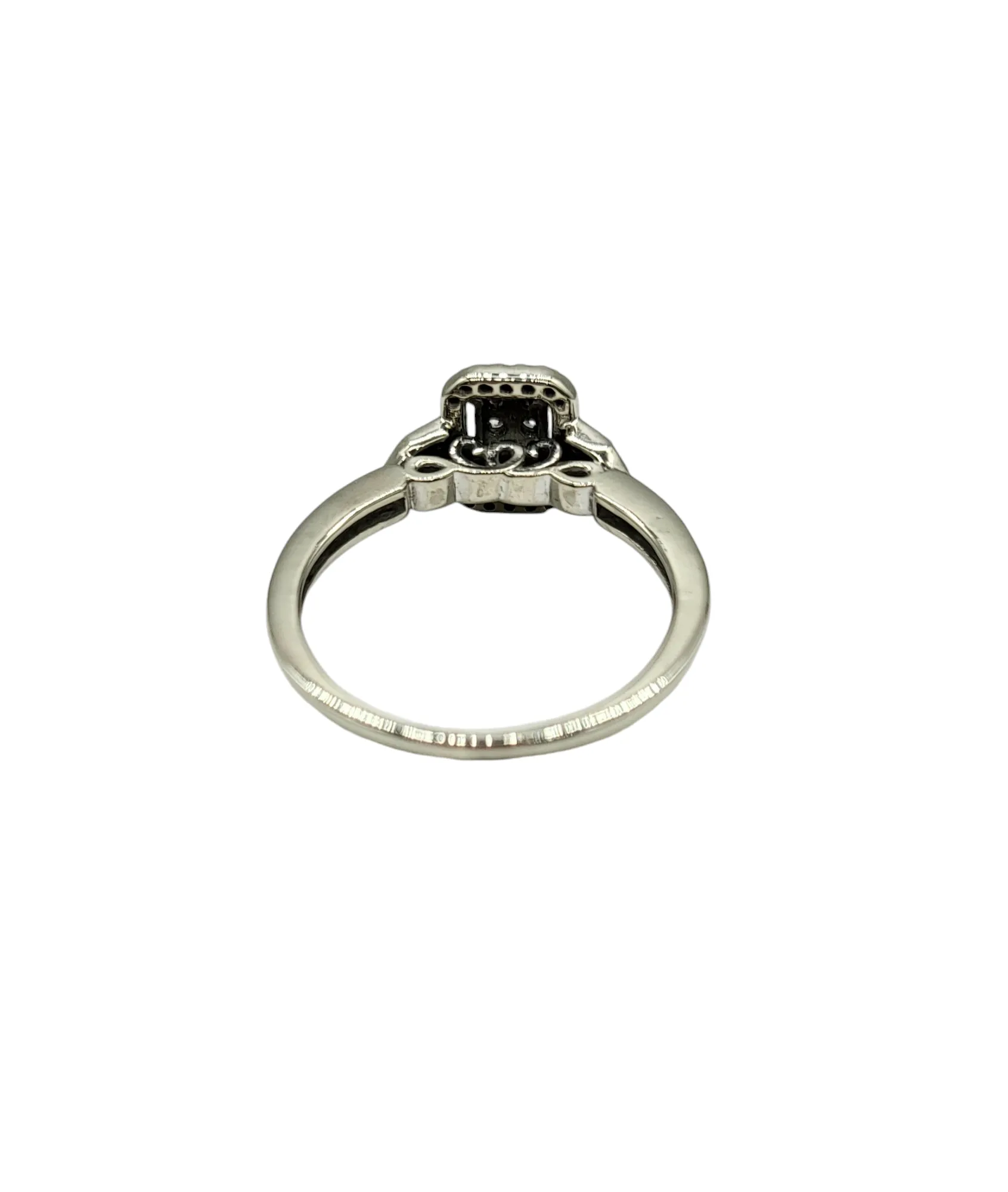 1/3 Carat Diamond Cluster Ring with Halo