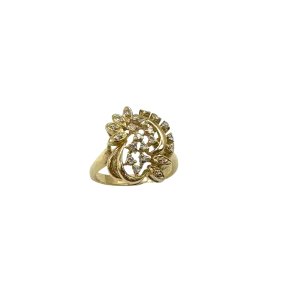 1/4 CTW Diamond Freeform Ring