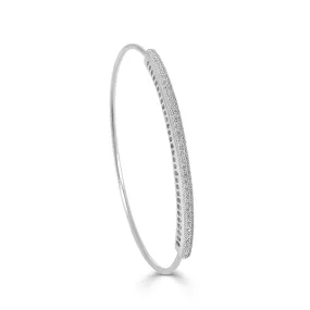 14k Gold & Diamond Flexible Bangle - 0.50ct