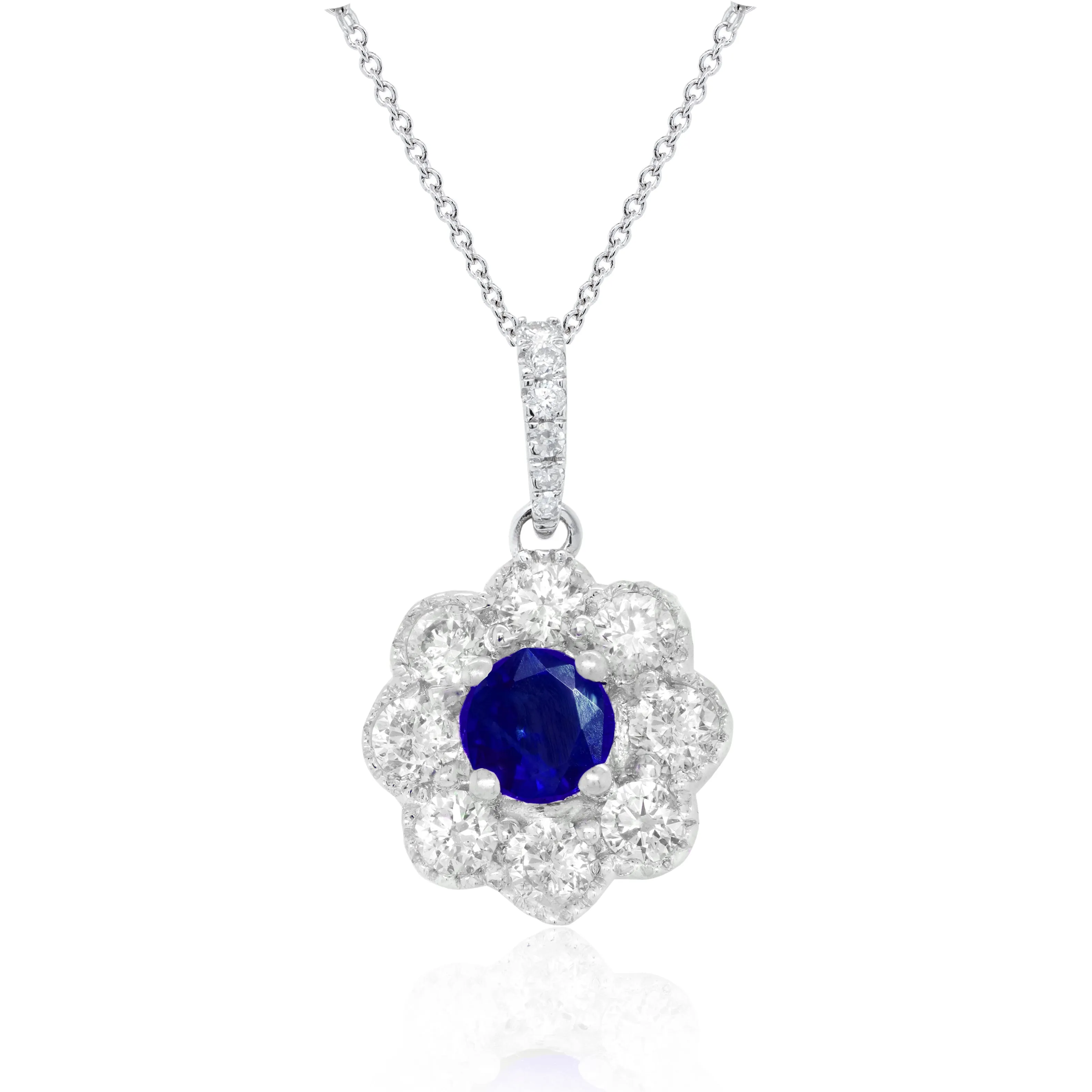 14K White Gold 0.27ct Diamond Necklace