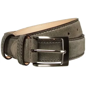 34 mm Lacquered Edge Suede Belt Beaver