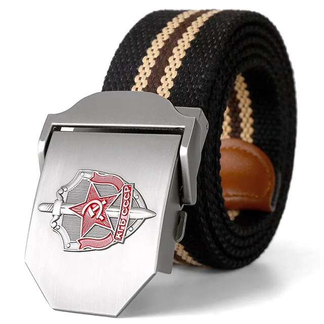 3D Soviet Glory KGB Canvas Military Canvas Belt