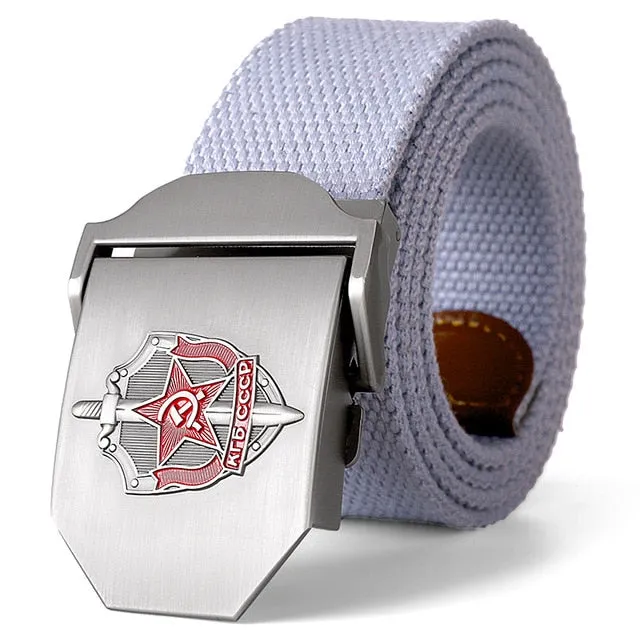 3D Soviet Glory KGB Canvas Military Canvas Belt