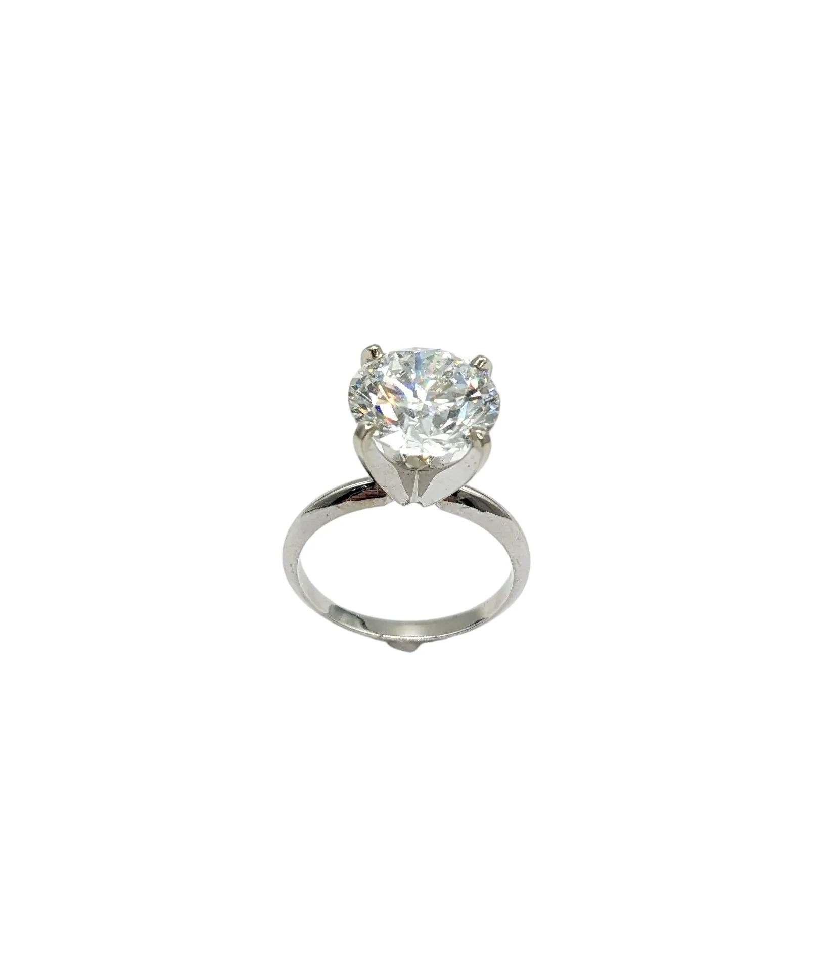 4.79 Lab Grown Solitaire Diamond Engagement Ring