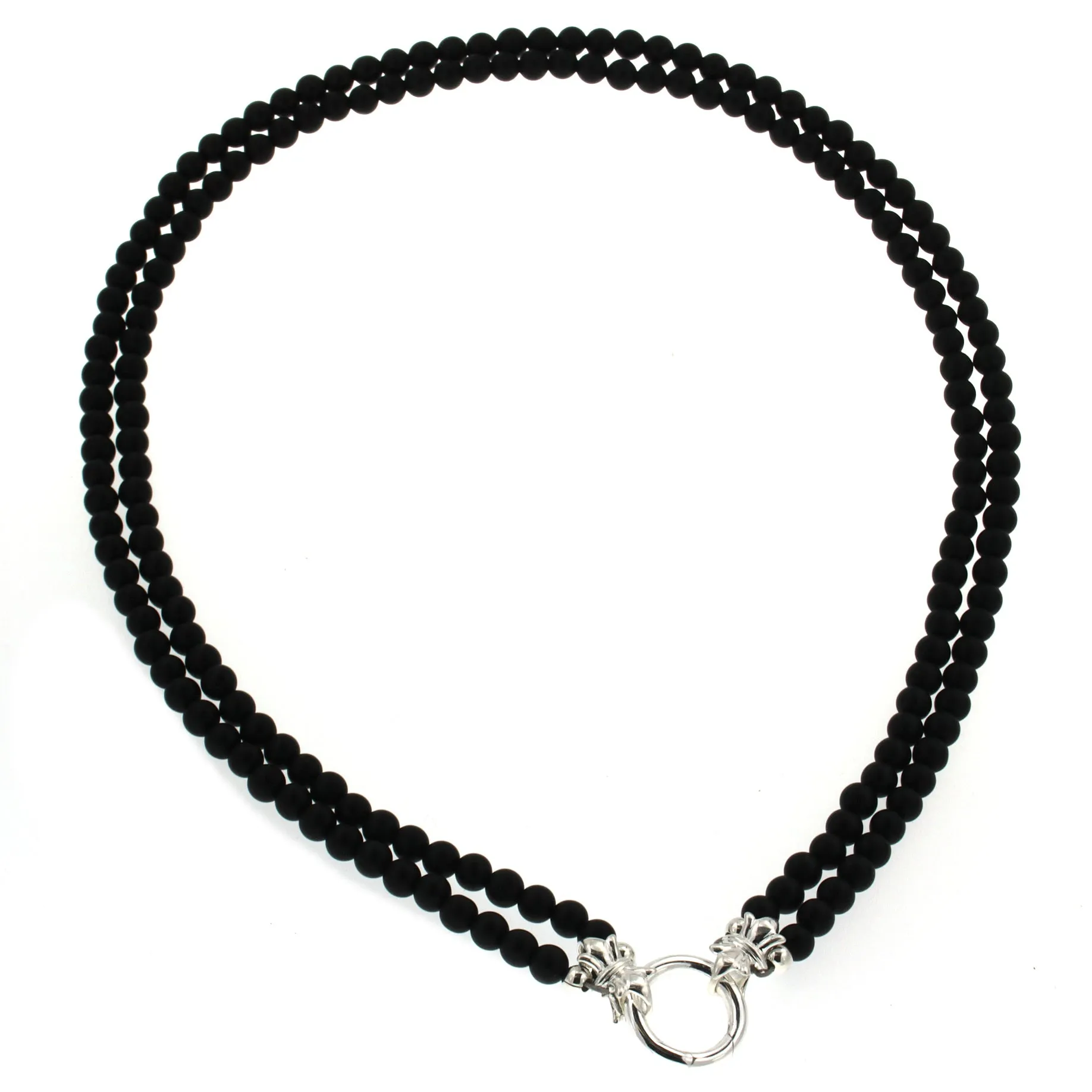 5MM EBONY NECKLACE 49CM