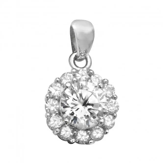 Acotis Silver Cluster Zirconia Pendant G6342