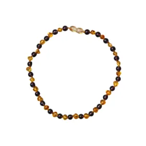 Adult Amber Necklace Honey Amethyst