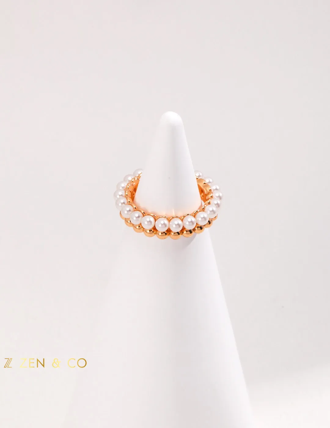 AIMEE Pearl Open Ring