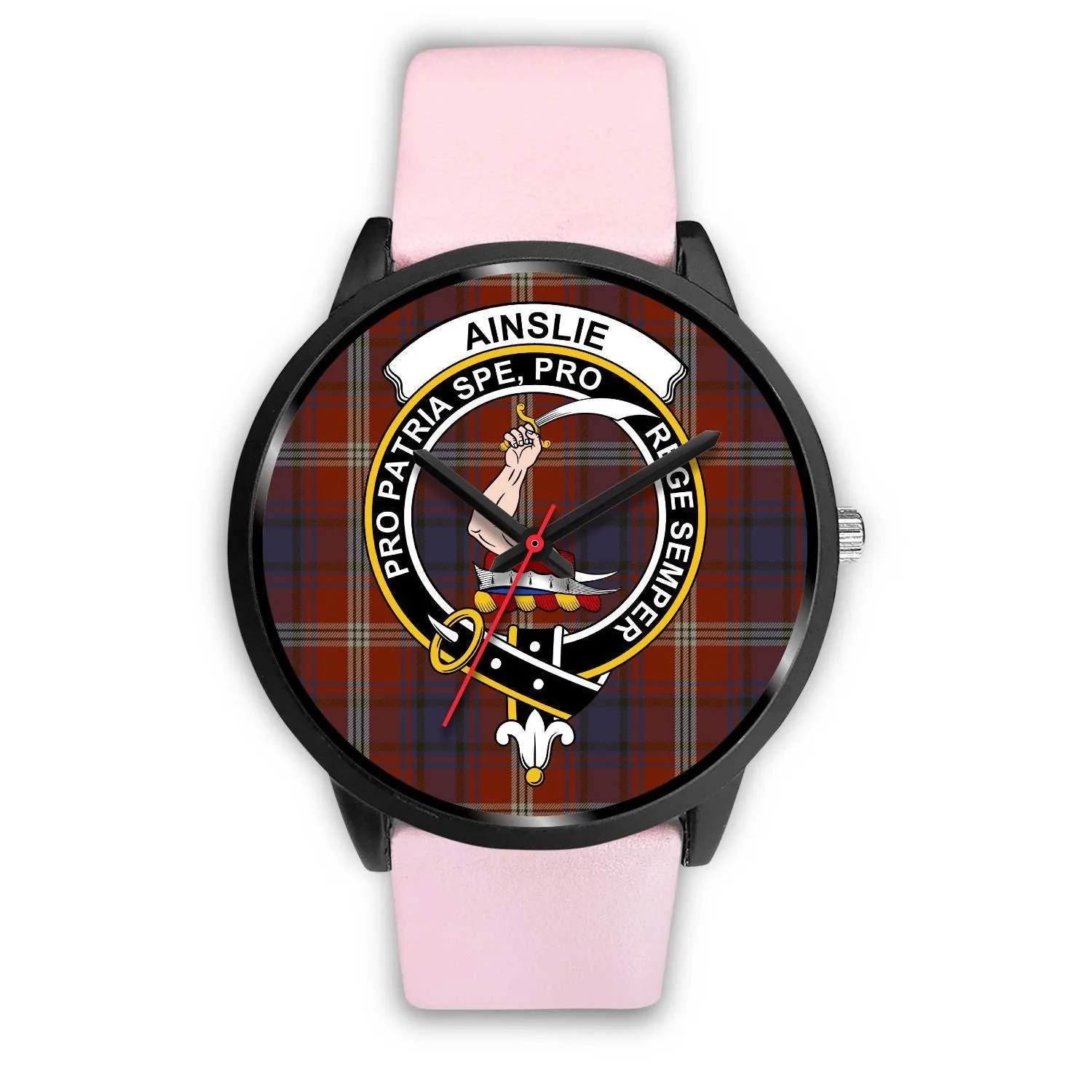 Ainslie Clan Badge Tartan Black Watch