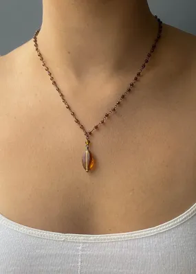 Amber 90's Bead Necklace