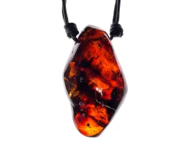 AMBER Crystal Necklace - Pendant Necklace, Handmade Jewelry, Healing Crystals and Stones, 48415