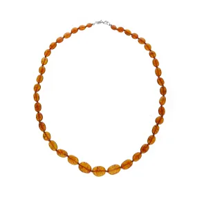 Amber Free Form Mixed Bead Necklace