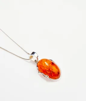 Amber Tidal Pendant Necklace