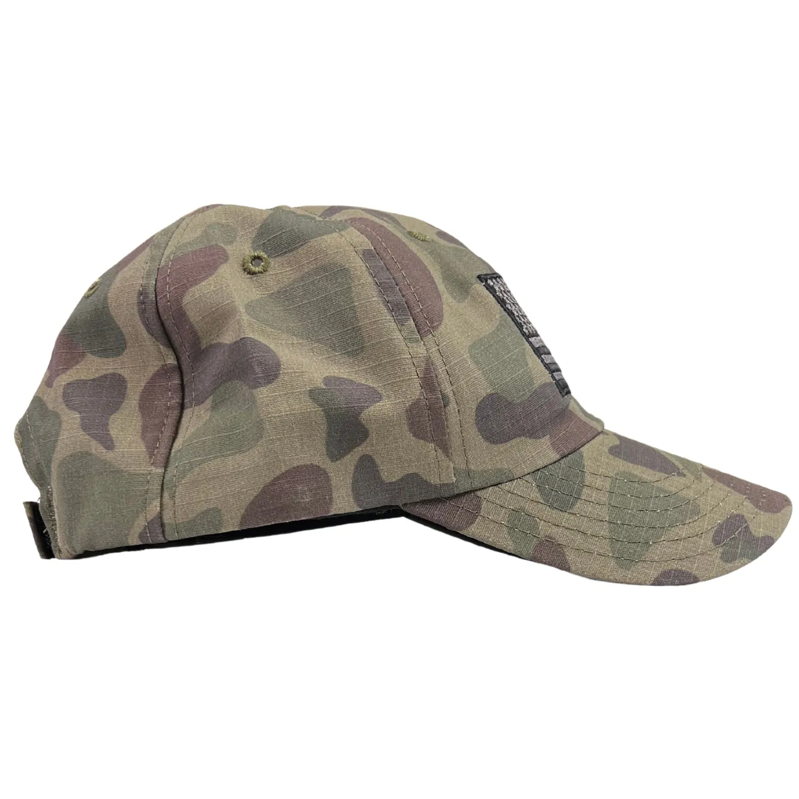 American Flag Vintage Full Fabric Frog Camouflage Range Hat