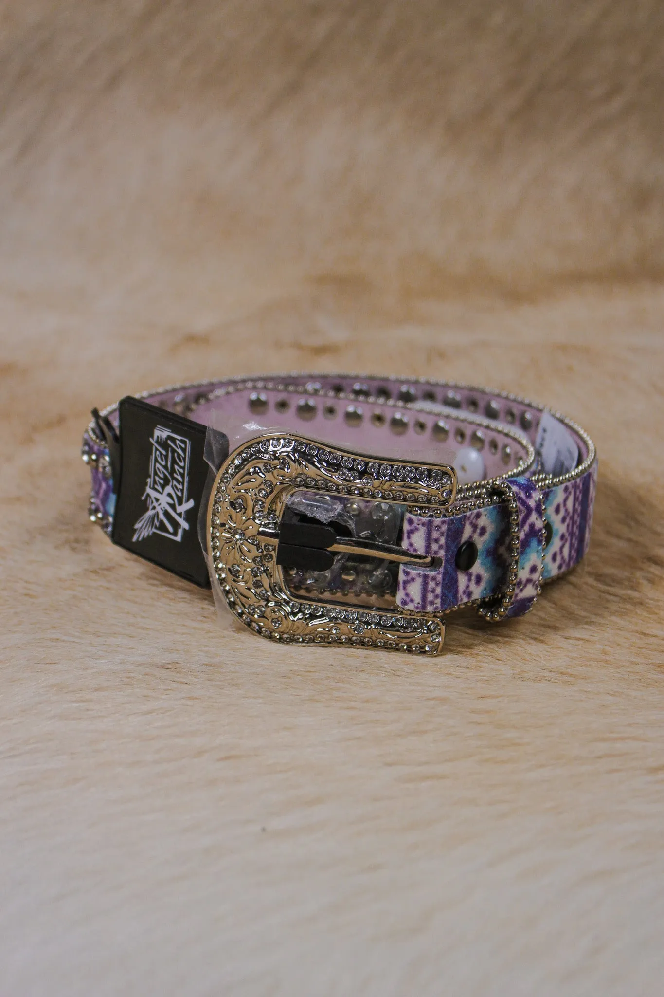 Angel Ranch Girls 1 1/4'' Glitter Aztec Belt