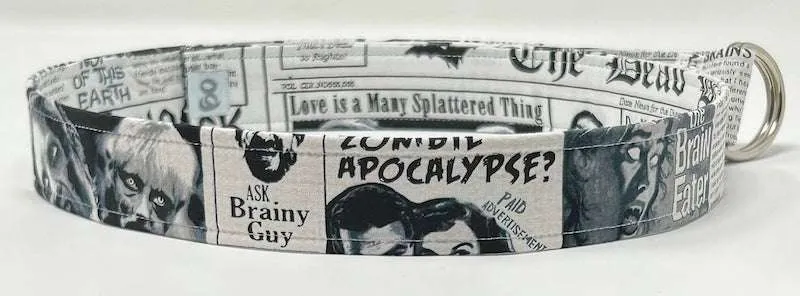 Apocalypse Black and White D-Ring Belt by Oliver Green