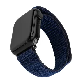 Apple Watch (38/40/SE/41/42mm) Fixed Nylon Rem - Mørkeblå