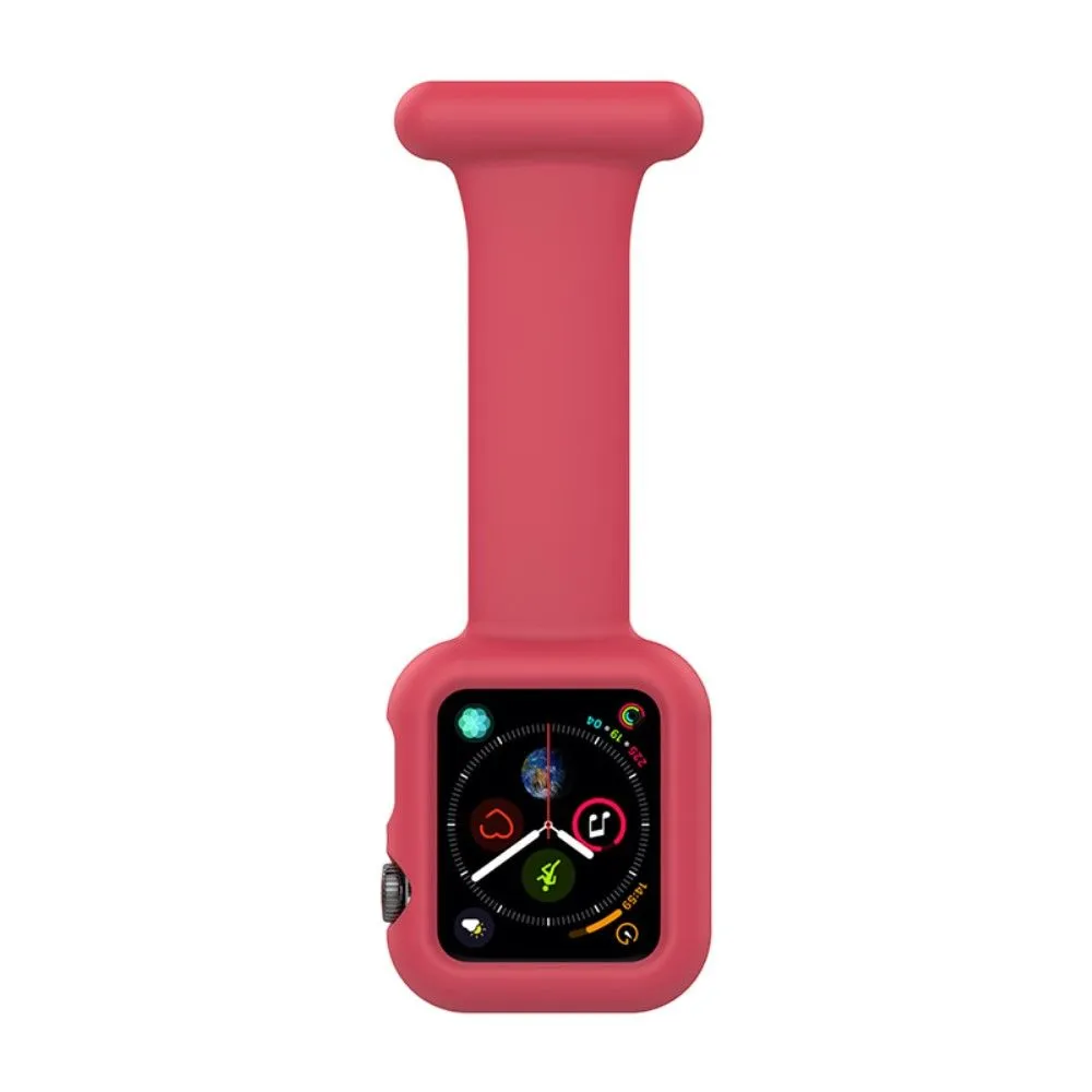 Apple Watch (41mm) doctor nurse silicone watch strap - Red