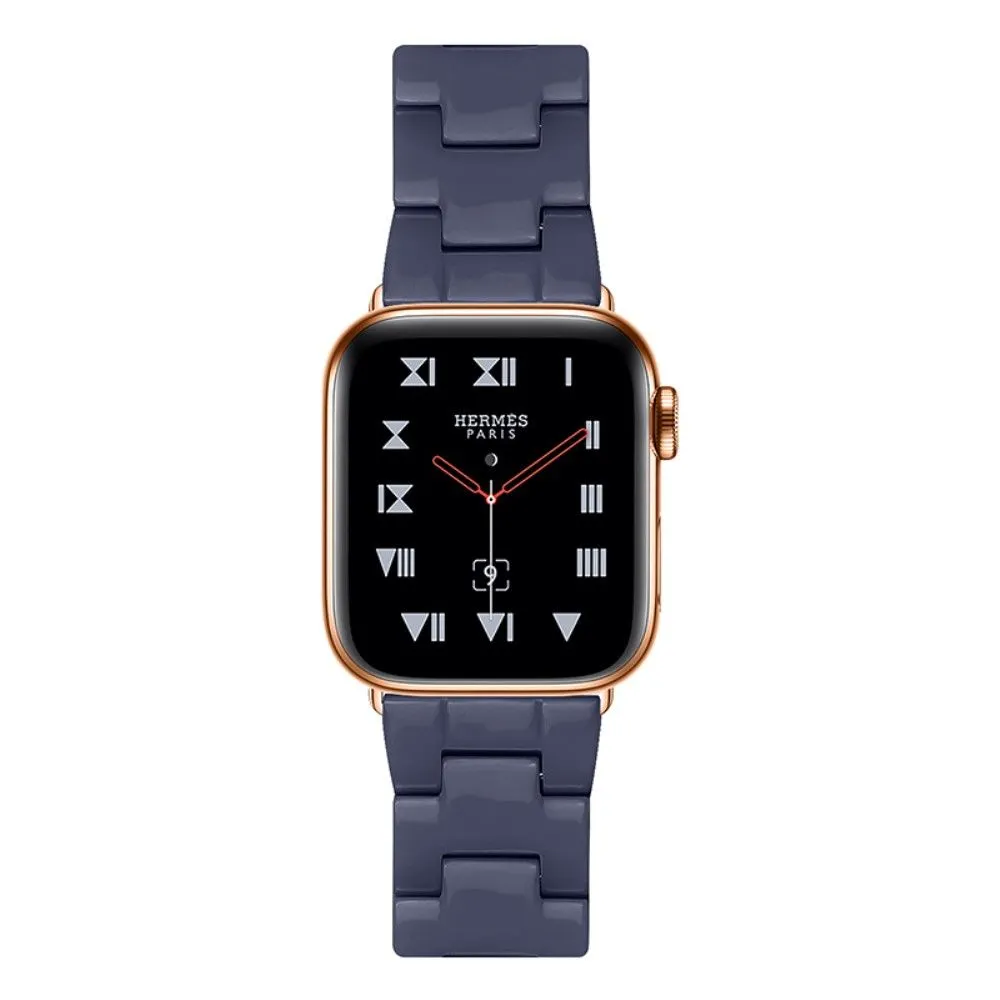 Apple Watch (45mm) 3 bead resin watch strap - Midnight Blue