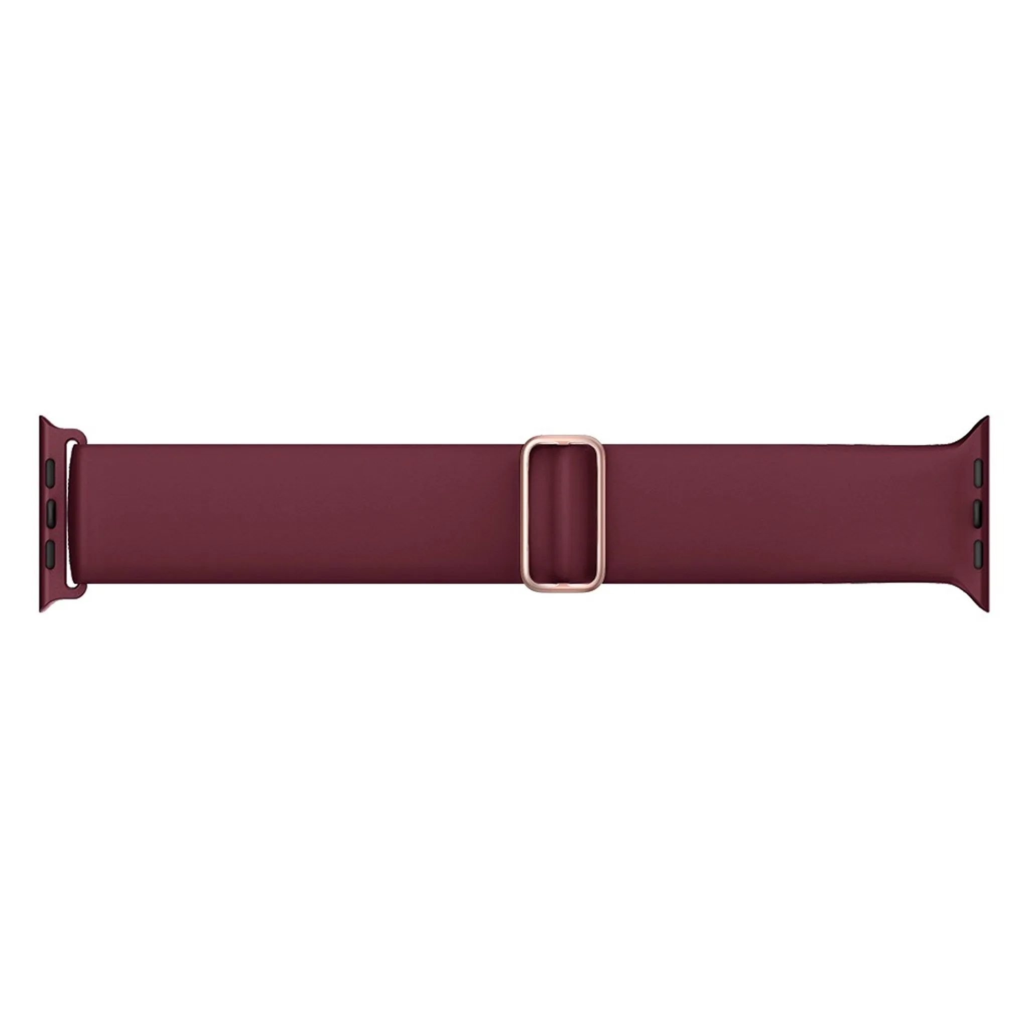 Apple Watch (45mm) elegant silicone watch strap - Wine Red