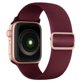 Apple Watch (45mm) elegant silicone watch strap - Wine Red