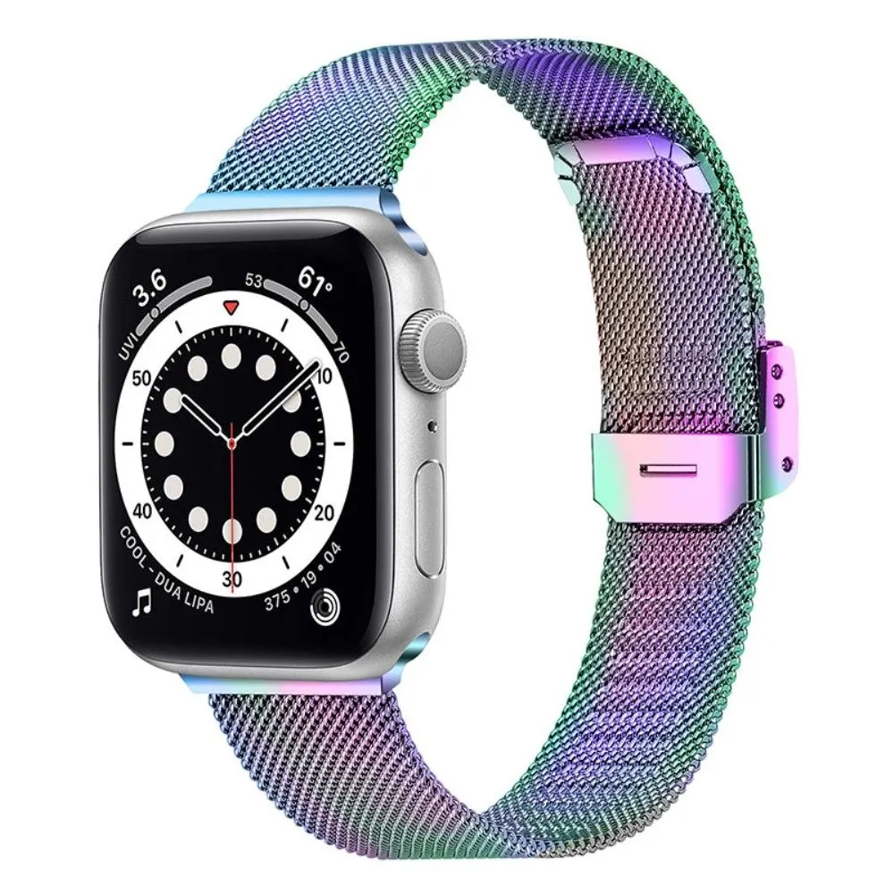 Apple Watch (45mm) milanese stainless steel watch strap - Multi-color