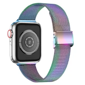 Apple Watch (45mm) milanese stainless steel watch strap - Multi-color