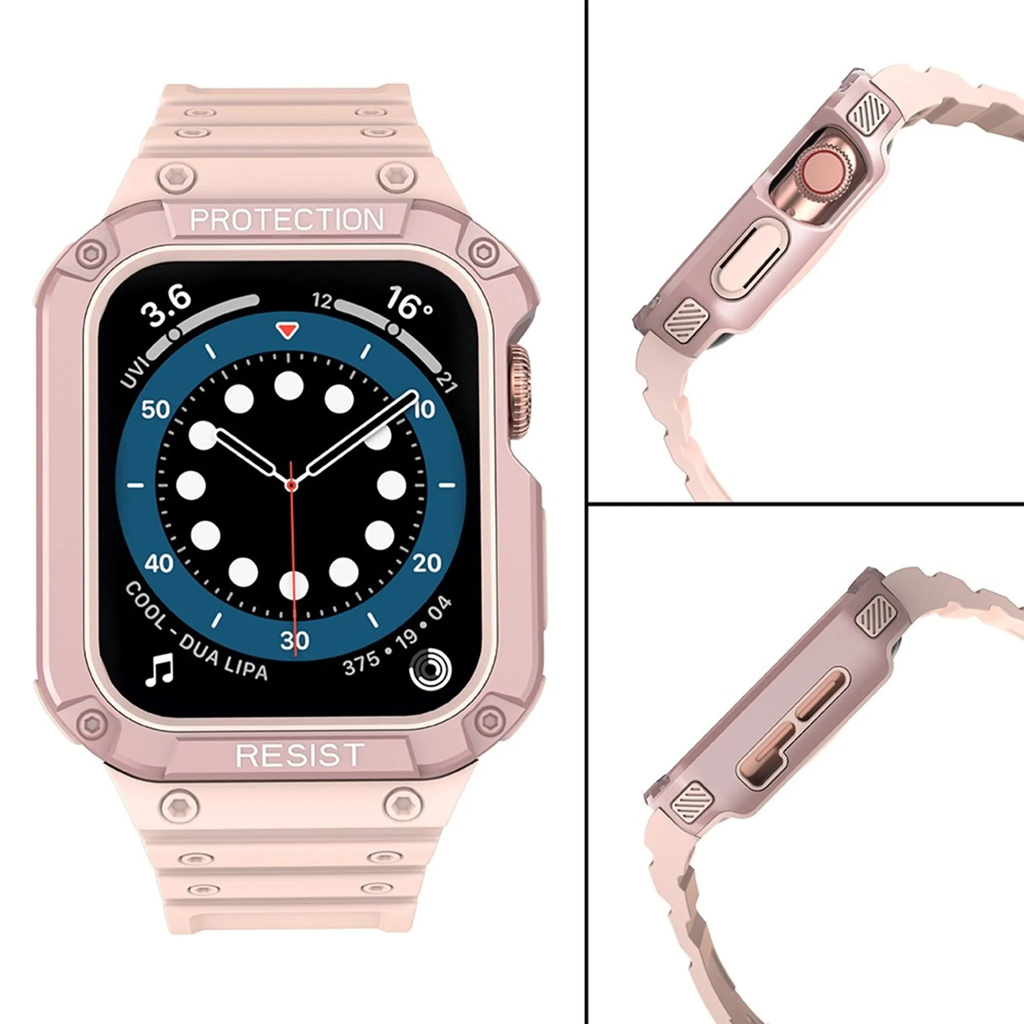 Apple Watch (45mm) TPU watch strap - Pink / Rose Pink