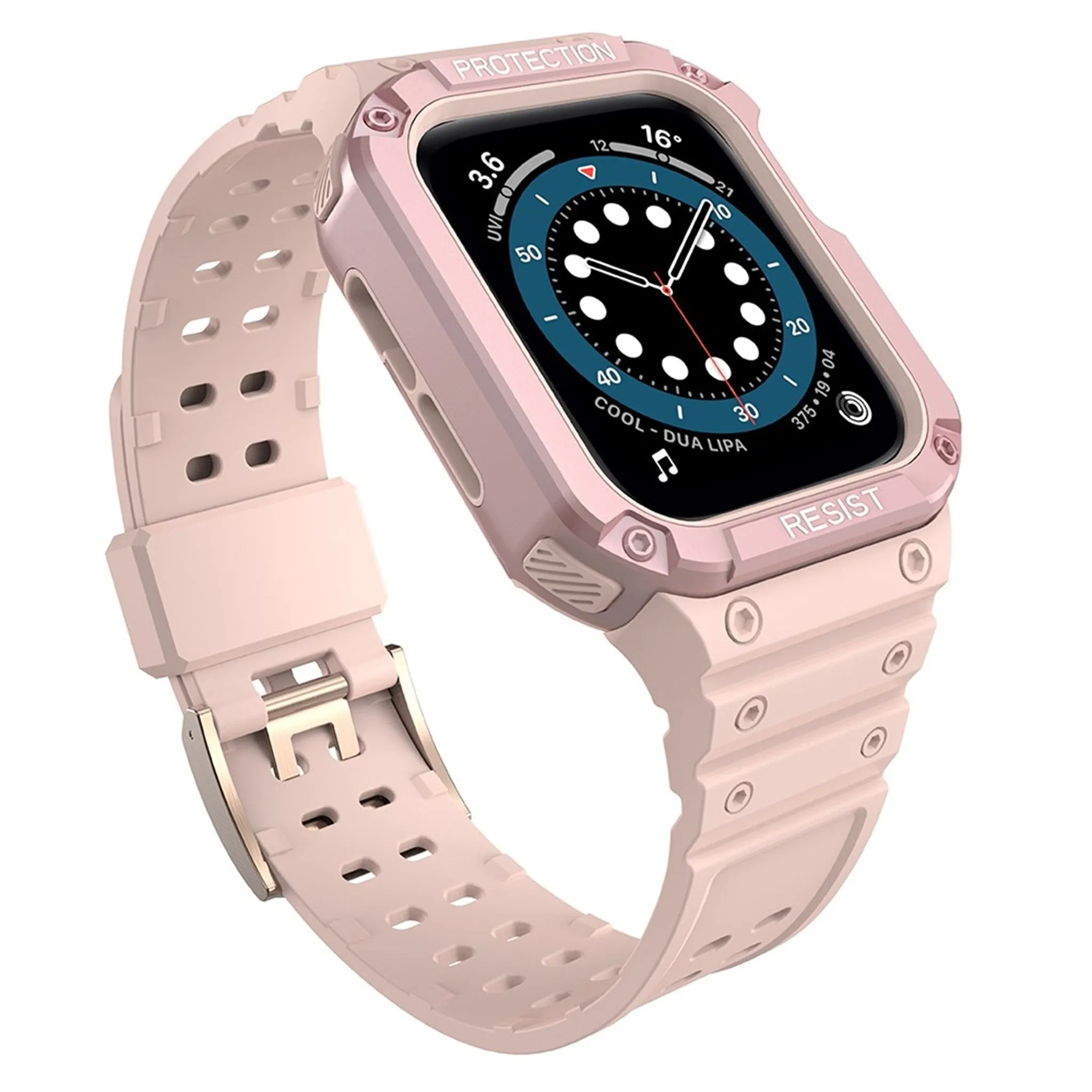 Apple Watch (45mm) TPU watch strap - Pink / Rose Pink