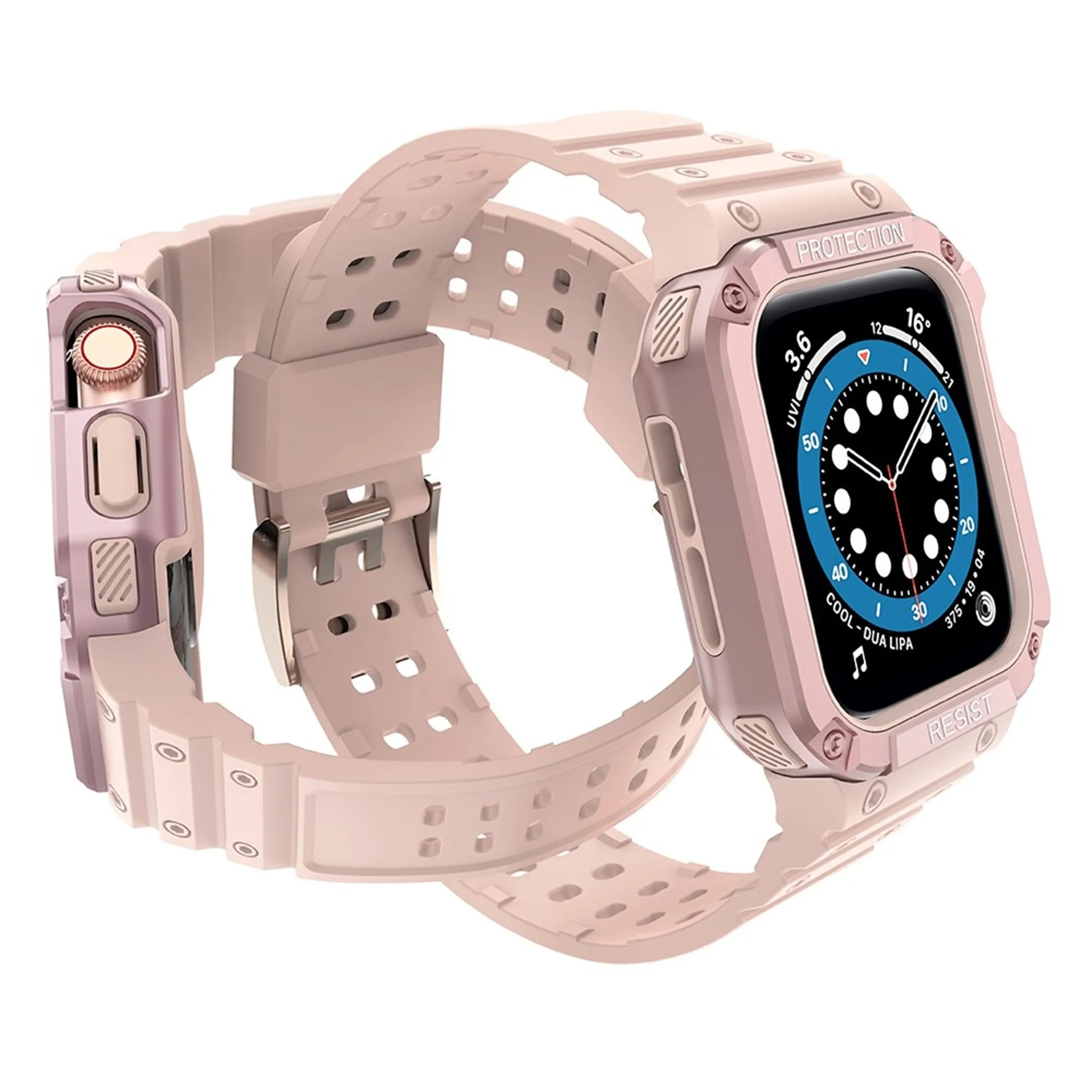 Apple Watch (45mm) TPU watch strap - Pink / Rose Pink