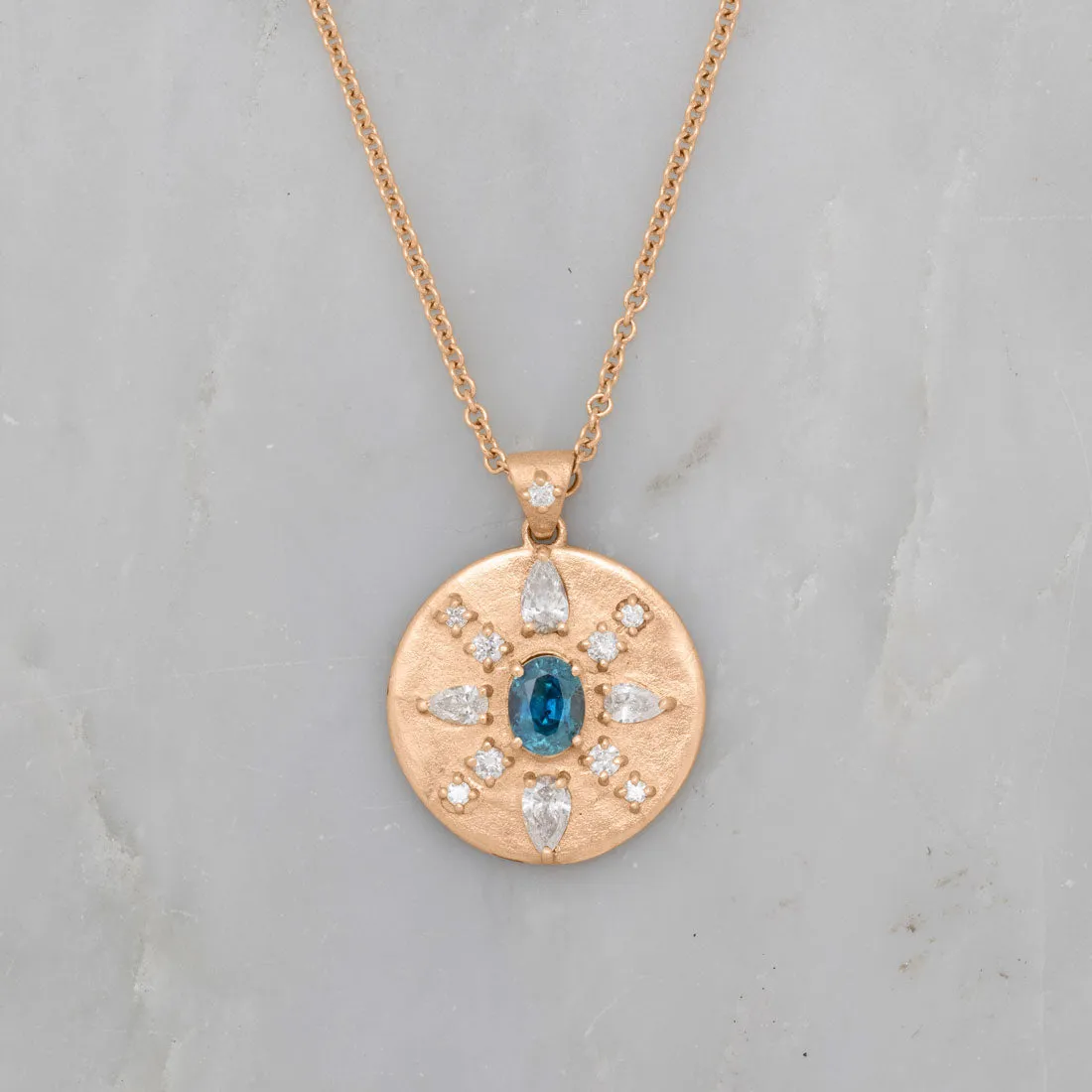 Arcadia Pendant, Blue Sapphire