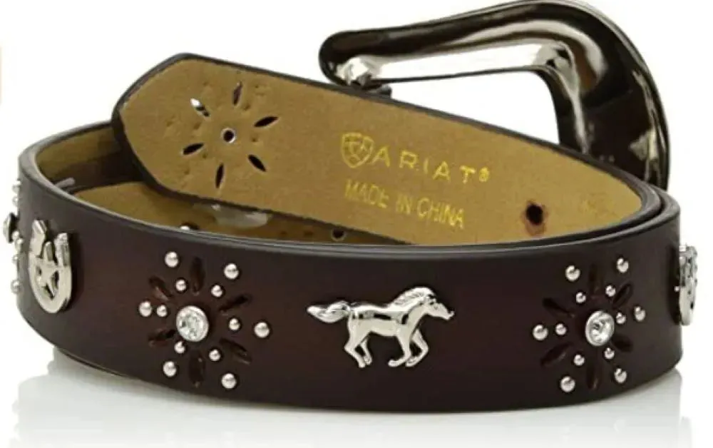 Ariat Girls Horse and Horseshoe - Children's Belt