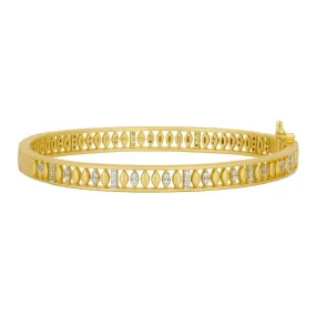 Armor of Pave Hinge Bangle - AHPYZB05-H