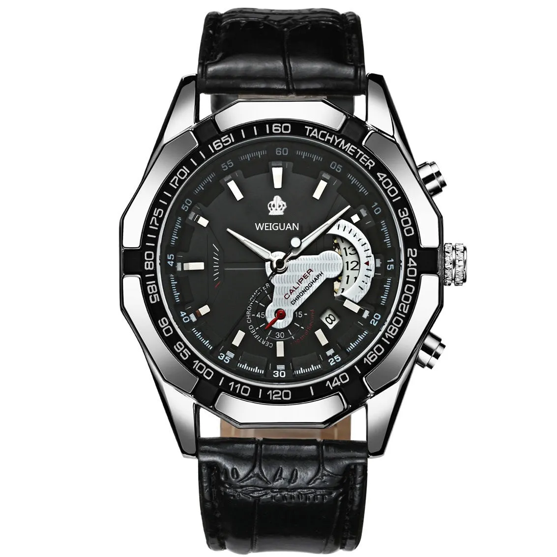 Automatic Movement Watch Men's Calendar Waterproof Luminous Non-Mechanical Watch Large Dial