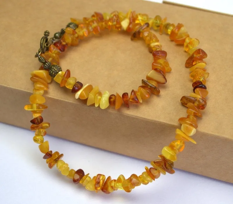 Baltic amber Necklace Natural polished Baltic Amber necklace for women adult jewelry Statement Boho Amber Necklace Genuine Baltic Amber