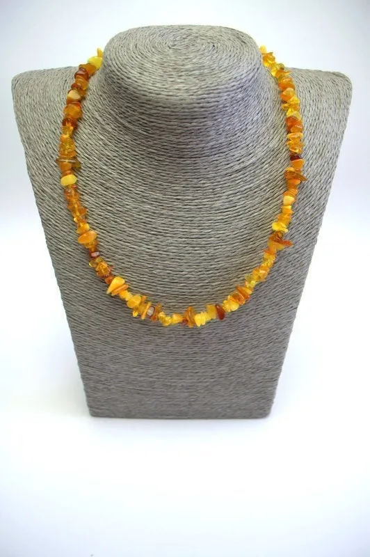 Baltic amber Necklace Natural polished Baltic Amber necklace for women adult jewelry Statement Boho Amber Necklace Genuine Baltic Amber