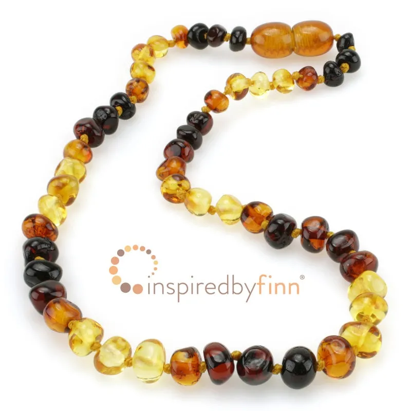 Baltic Amber Necklace Polished Rainbow