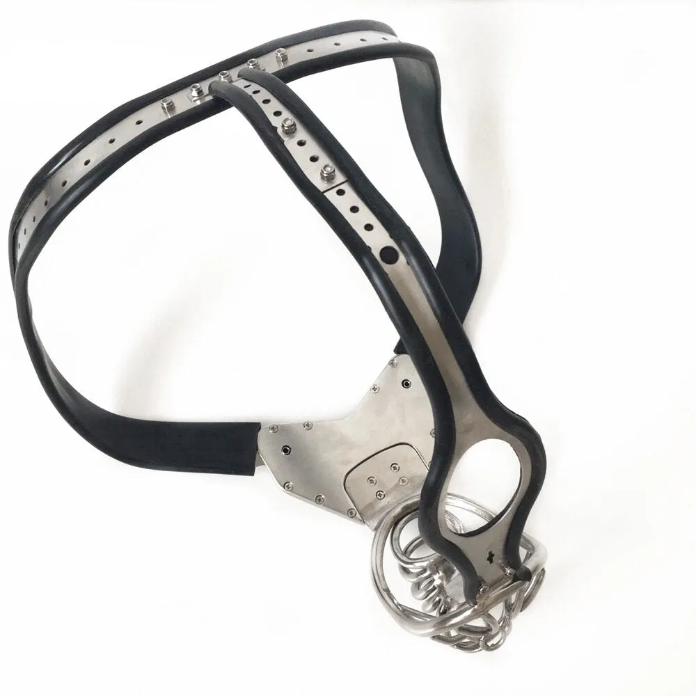 BDSM Stainless Steel Restraint Chastity Belt