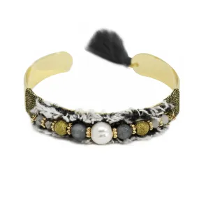 Bead & Fringe Bangle BL