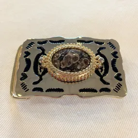 Belt Buckle: Turitella Fossil