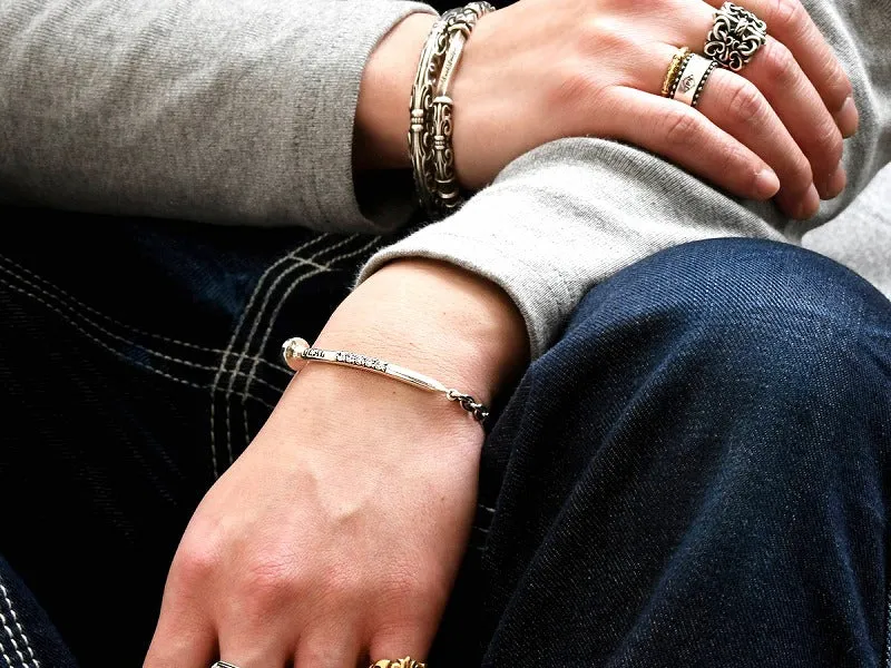 Bend Nail Bracelet : Stone