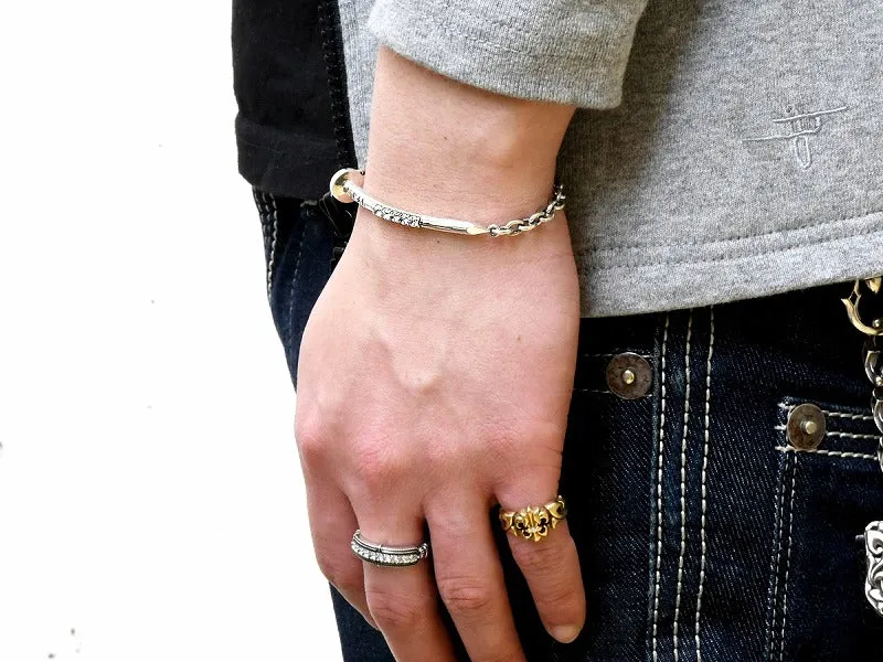 Bend Nail Bracelet : Stone