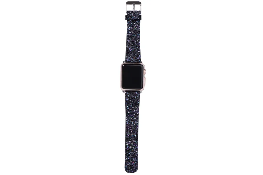 Black Glitter Watch Band