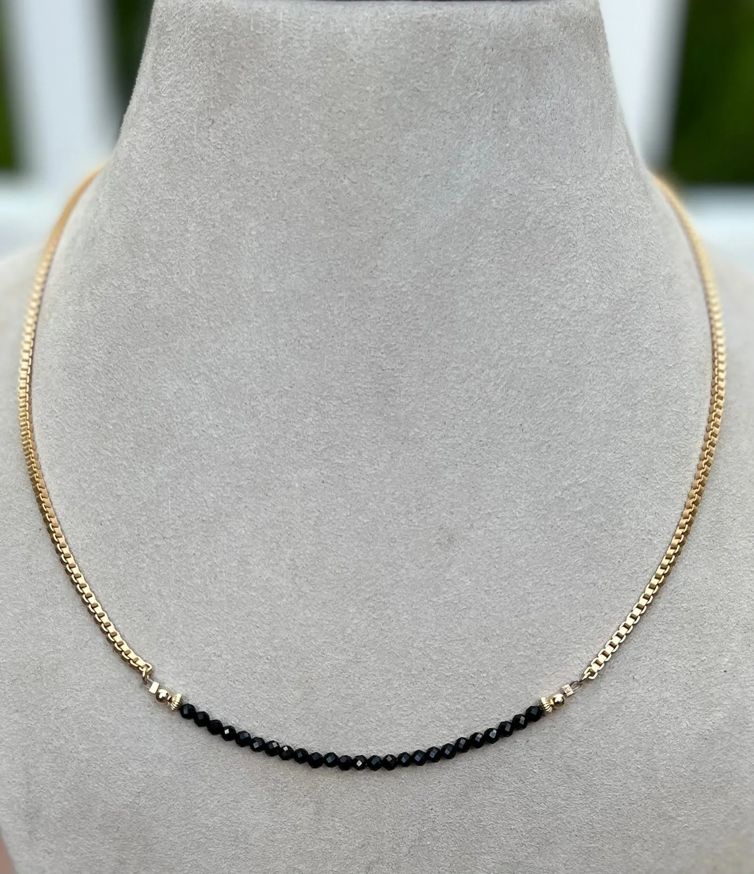 BLACK ONYX NECKLACE