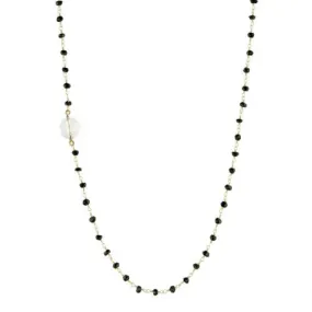 Black Onyx with Guru Bead Necklace