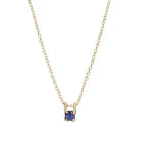 Blue Sapphire Petite Era Necklace (ready to ship option)*