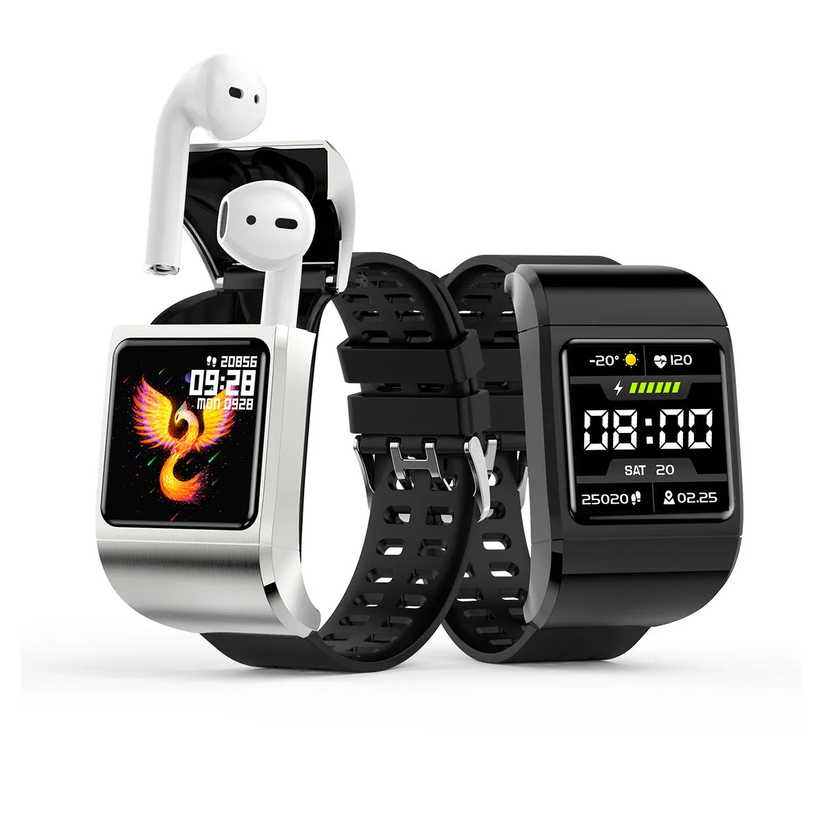 Bluetooth Headset 5.0 Smart Bracelet Two-in-One Touch Two-Generation Call Watch Long Standby