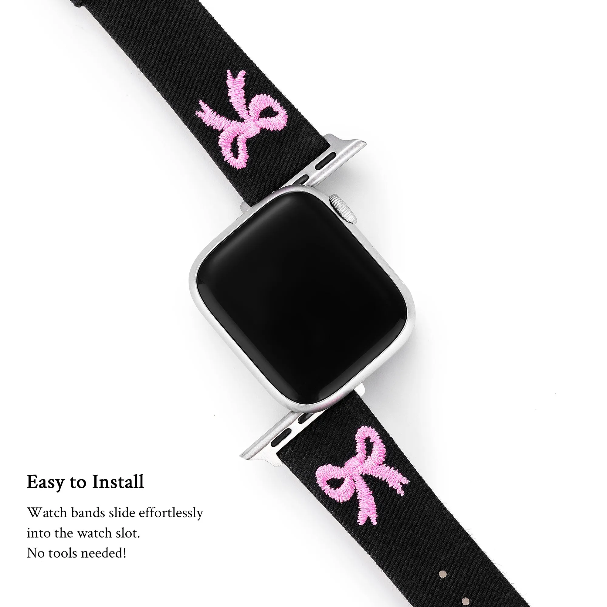 Bowknot Denim Watch Band