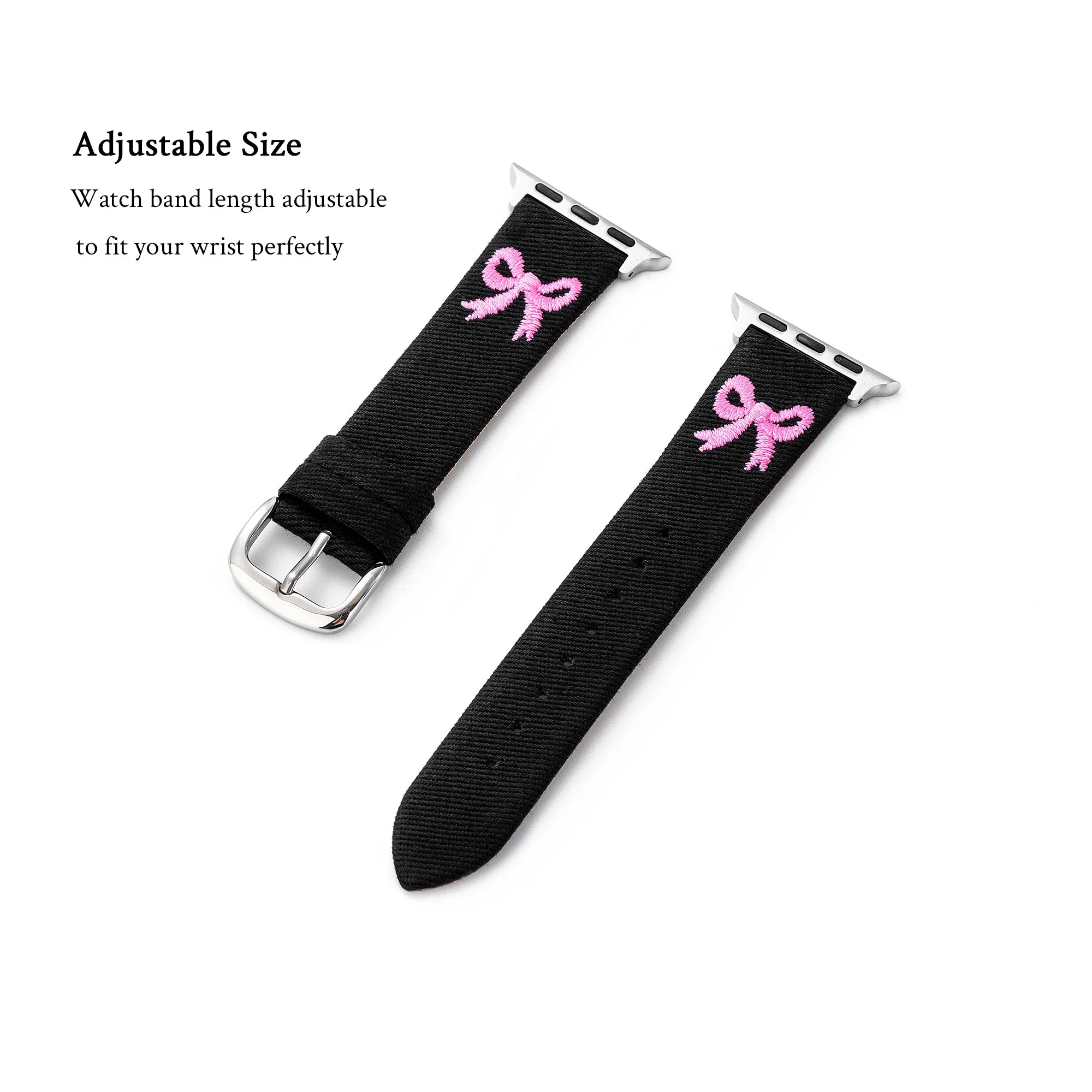 Bowknot Denim Watch Band